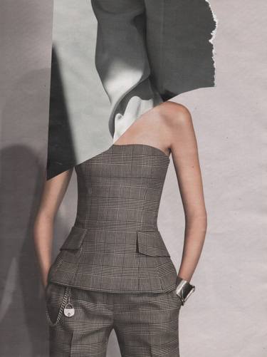 Original Abstract Fashion Collage by Deborah Stevenson