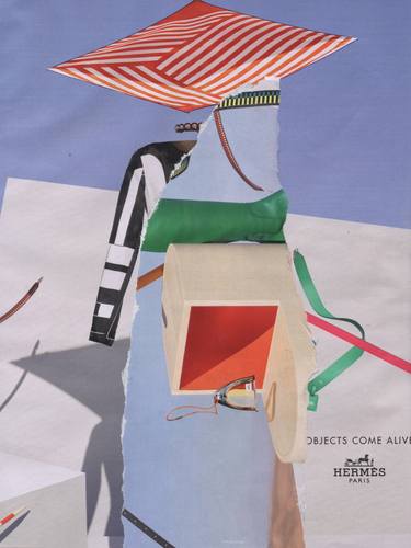 Original Dada Abstract Collage by Deborah Stevenson