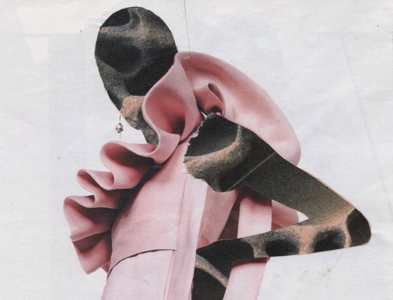 Original Abstract Fashion Collage by Deborah Stevenson