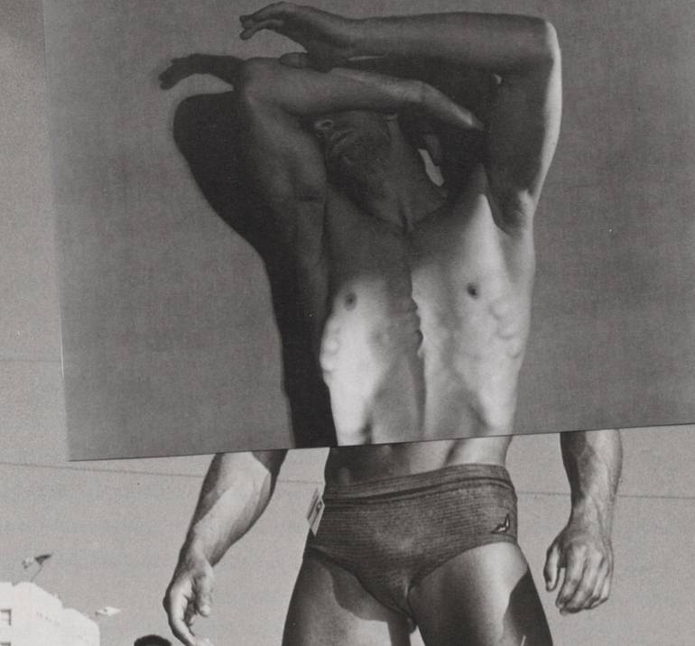 Original Dada Men Collage by Deborah Stevenson