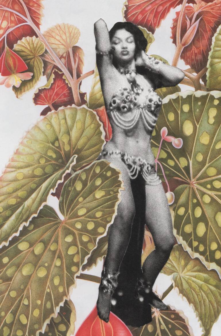 Original Figurative Erotic Collage by Deborah Stevenson