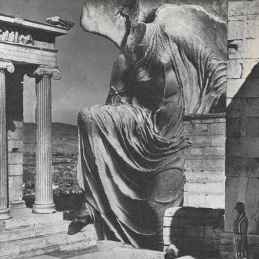 Original Dada Classical mythology Collage by Deborah Stevenson