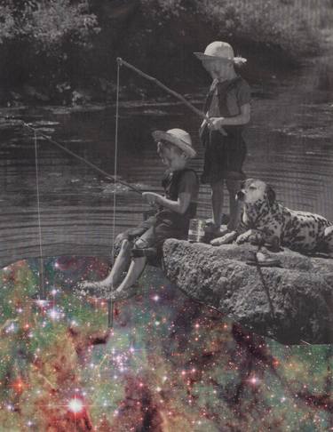 Print of Dada Children Collage by Deborah Stevenson