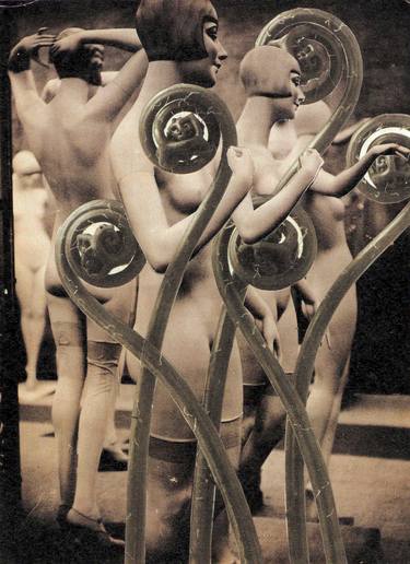 Original Dada Nude Collage by Deborah Stevenson