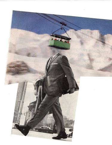 Original Dada Humor Collage by Deborah Stevenson