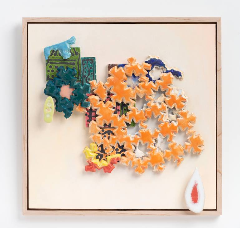 Original Abstract Floral Mixed Media by Catharine Magel