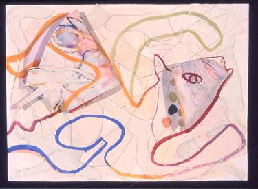 Original Abstract Expressionism Animal Collage by Catharine Magel