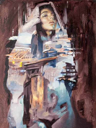 Original Abstract Expressionism Women Paintings by Dustin Spagnola