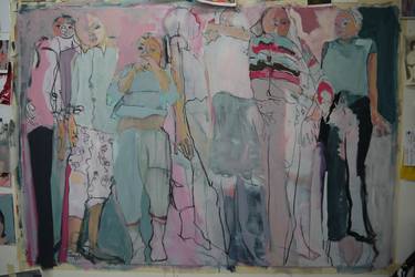 Original People Painting by Elaine Speirs