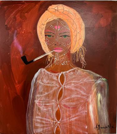 Original Contemporary People Painting by Aga Baranska