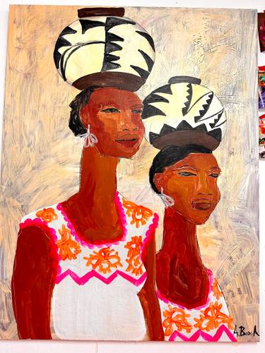 Original Figurative People Painting by Aga Baranska