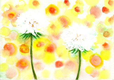 Original Modern Floral Paintings by Yumi Kudo
