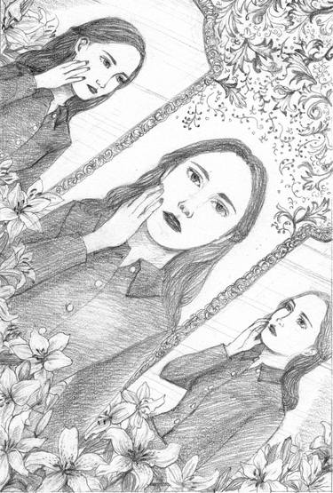 Print of Women Drawings by Yumi Kudo