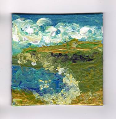 Original Abstract Seascape Paintings by Yumi Kudo