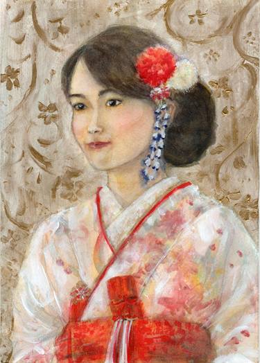 Original Fine Art Women Paintings by Yumi Kudo
