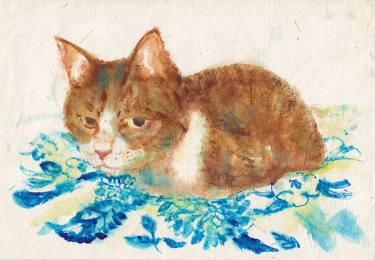 Original Cats Paintings by Yumi Kudo