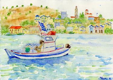 Original Boat Paintings by Yumi Kudo
