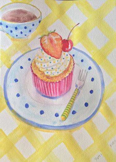 Print of Food & Drink Paintings by Yumi Kudo