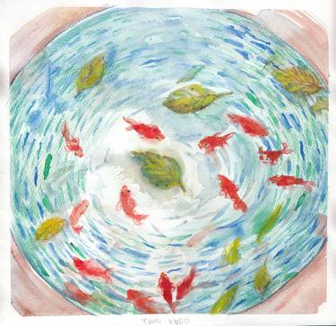 Print of Fish Paintings by Yumi Kudo