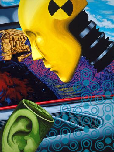 Original Conceptual Technology Paintings by Mark Mitchell