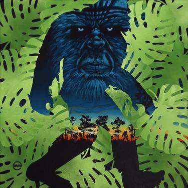 Saatchi Art Artist Mark Mitchell; Paintings, “The Elusive Skunk Ape” #art