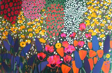 Print of Abstract Expressionism Garden Paintings by Francisca Valdes