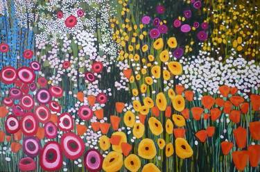 Print of Abstract Expressionism Garden Paintings by Francisca Valdes