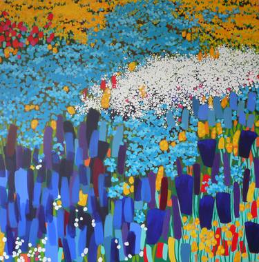 Print of Abstract Expressionism Floral Paintings by Francisca Valdes