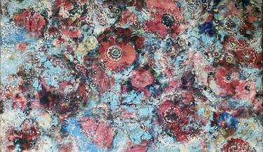 Print of Expressionism Floral Mixed Media by KATHY KISSIK