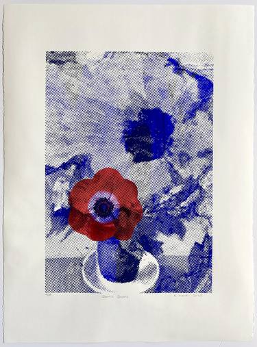 Print of Expressionism Floral Printmaking by KATHY KISSIK