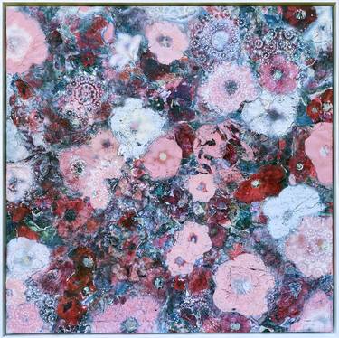 Print of Fine Art Floral Paintings by KATHY KISSIK