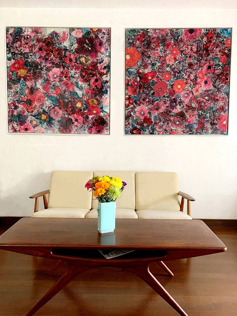 Original Floral Painting by KATHY KISSIK