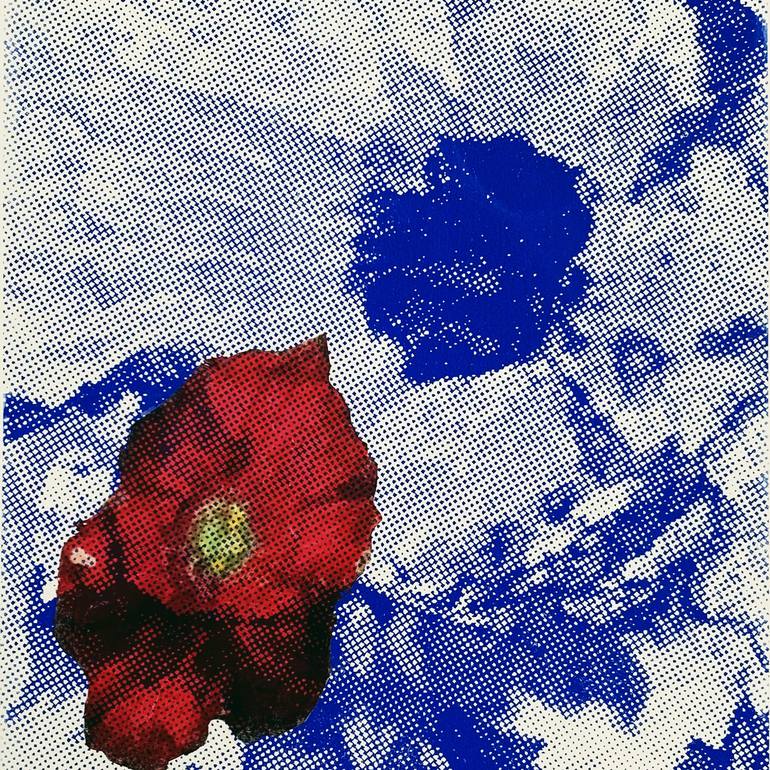 Original Expressionism Floral Printmaking by KATHY KISSIK