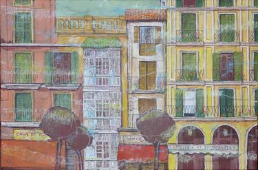 Original Impressionism Cities Painting by Ulrich Hartig