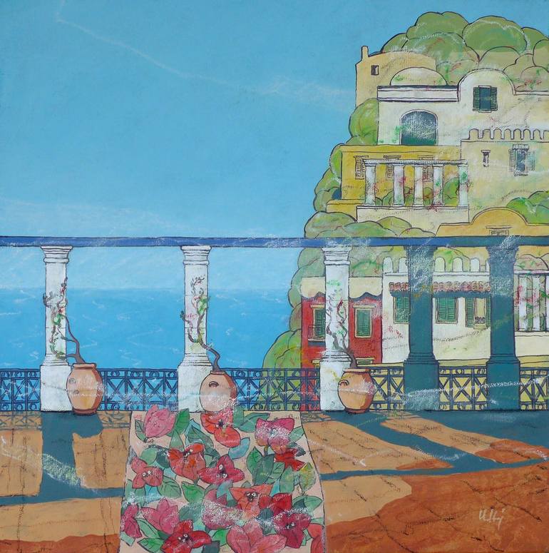 Mallorca - Lluc Alcari Painting by Ulrich Hartig | Saatchi Art Japan