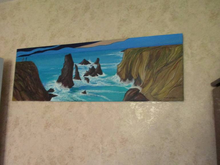 Original Conceptual Seascape Painting by Alain FAURE
