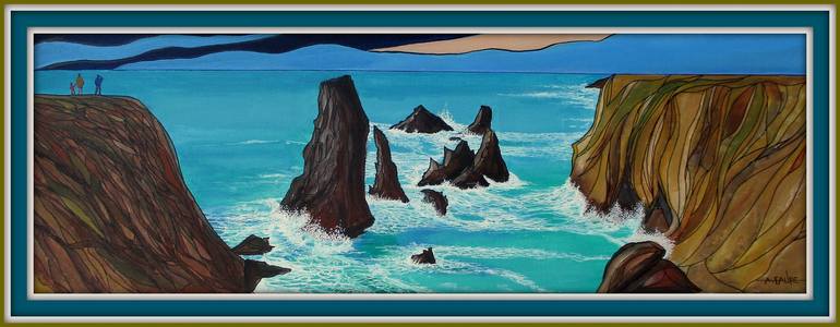 Original Conceptual Seascape Painting by Alain FAURE