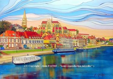 Original Cities Paintings by Alain FAURE