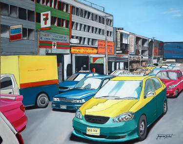 Print of Figurative Automobile Paintings by JACQUES ROCHET