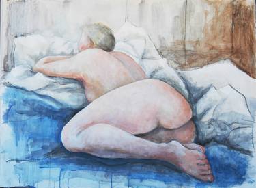 Original Figurative Nude Paintings by Marika Bell
