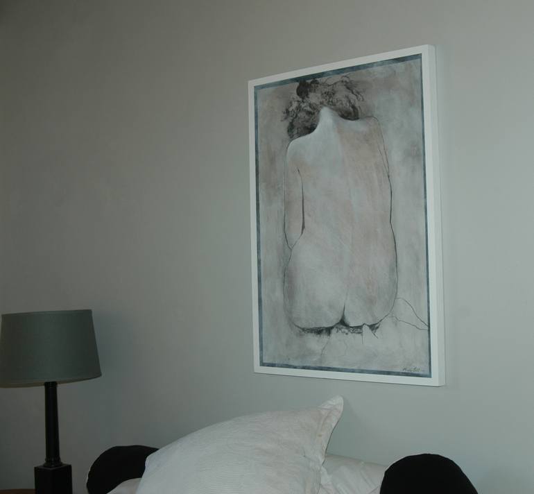 Original Fine Art Nude Painting by Marika Bell