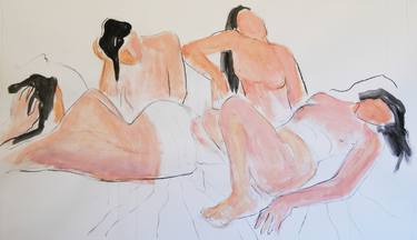 Original Figurative Women Drawings by Marika Bell