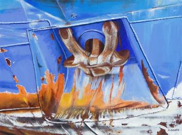 Original Figurative Boat Paintings by Michel Godard