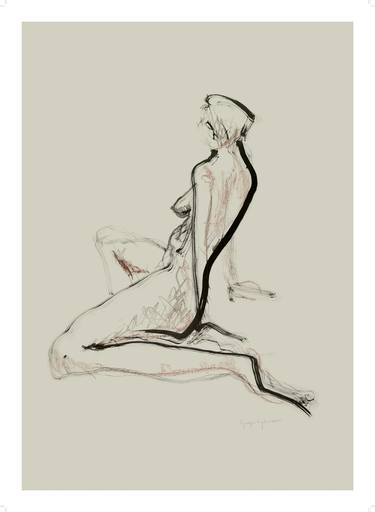 Print of Abstract Body Drawings by Ginger Gilmour