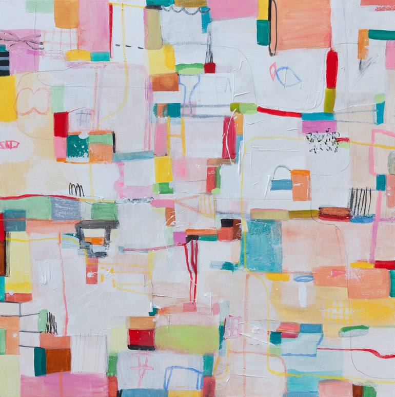 Original Abstract Expressionism Abstract Paintings by Af Duealberi
