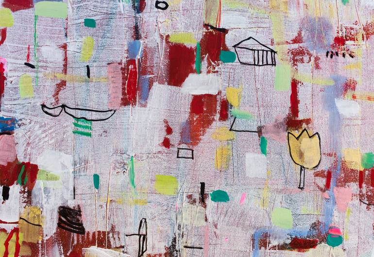 Original Abstract Expressionism Abstract Painting by Duealberi Studio