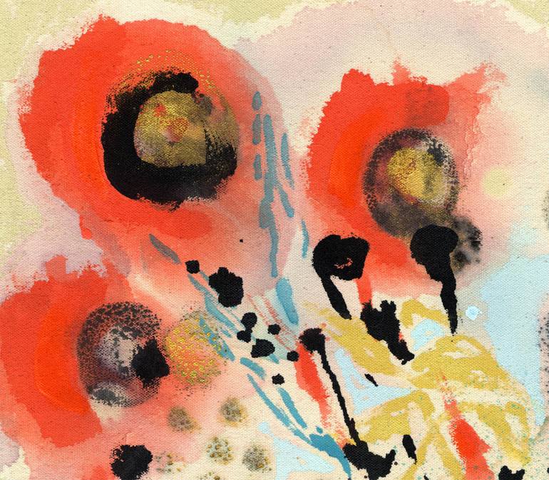 Original Abstract Floral Painting by wyanne thompson