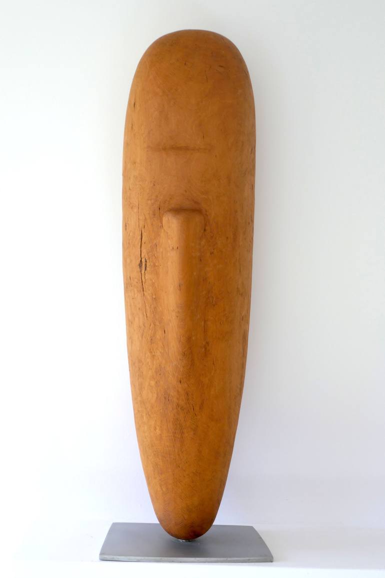 Original Time Sculpture by Andreas Et Marie-pierre Liquette-gorbach | Figurative Art on Wood | Guardian of the lost time