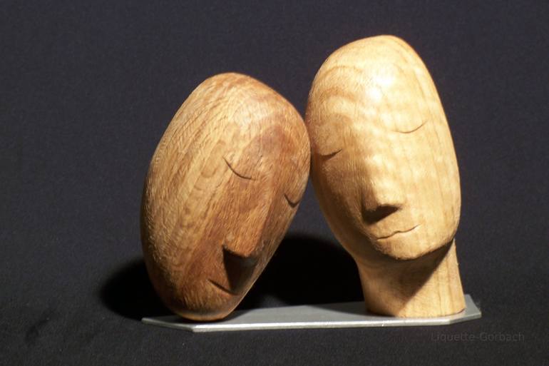 Original Figurative Love Sculpture by Andreas et Marie-Pierre Liquette-Gorbach