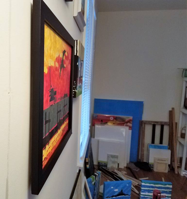 Original Conceptual Nature Painting by Lesley Giles